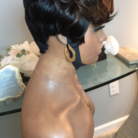 Human Hair Pixie Cut Wig - Picture 5 of 5